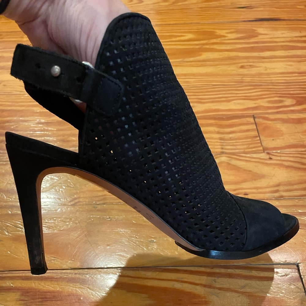 Vince Aden Laser Cut Suede Heel